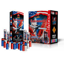 Load image into Gallery viewer, ARTILLERY EXTERMINATOR 5" SHELLS (RWB)
