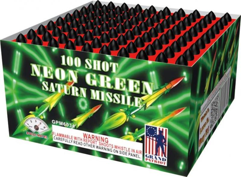 SATURN MISSLE NEON GREEN 100 SHOT