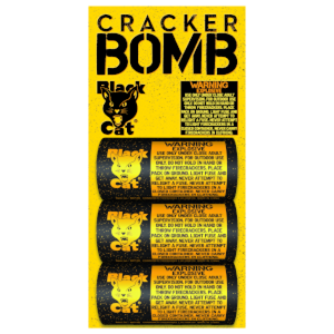 BLACK CAT CRACKER BOMB - 3 PK