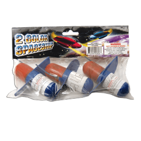 2 COLOR SPACESHIP - 3 PACK