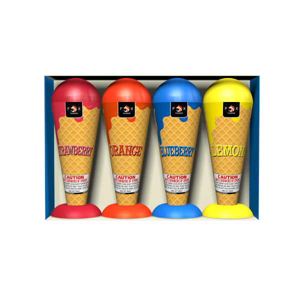 MINI WAFFLE CONE FOUNTAINS - 4 PACK