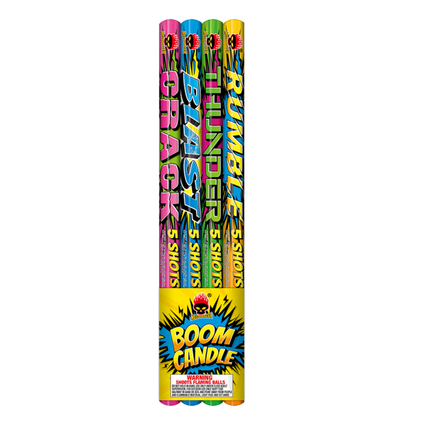 ROMAN CANDLE - BOOM CANDLE - 4 PACK