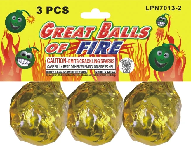 GREAT BALLS OF FIRE/JUMBO CRACKLING BALLS