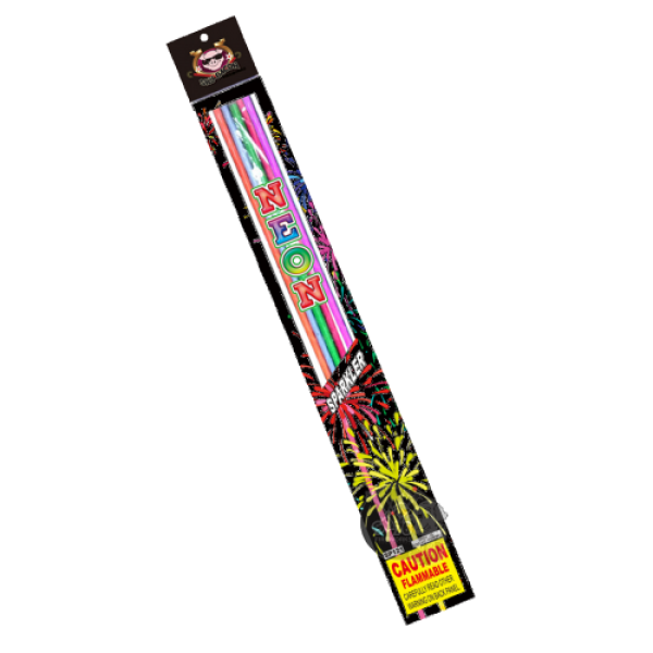 SPARKLERS - NEON SPARKLERS - 5 PACK