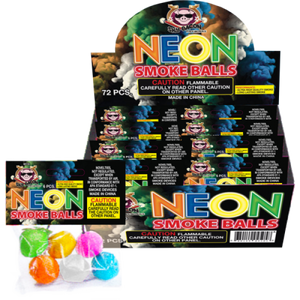 SMOKE - NEON SMOKE BALLS - 6 PACK