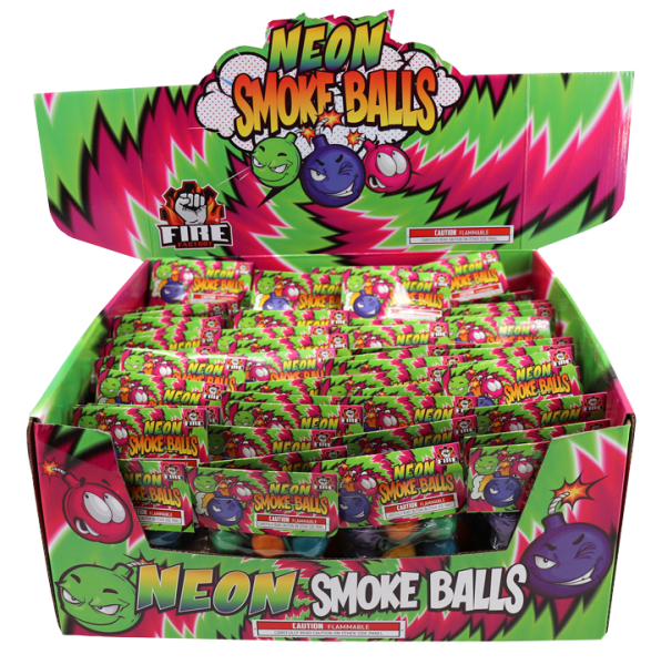 SMOKE - NEON SMOKE BALLS (N) - 6 PACK