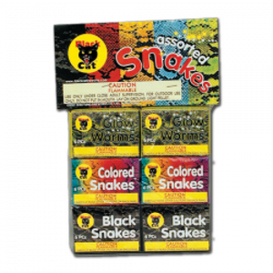SNAKE PACK = 6 BOXES BLACK CAT