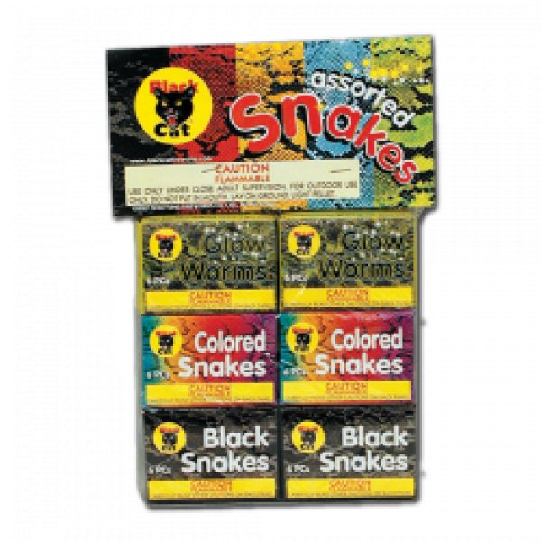 SNAKE PACK = 6 BOXES BLACK CAT