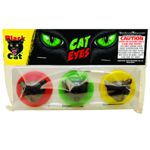 BLACK CAT CAT EYES - 3 PK