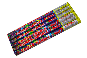 ROMAN CANDLE - 5 BALL EXPLODING - 4 PACK